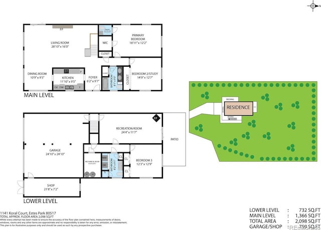 1141 Koral Ct, Estes Park, CO 80517 - floor plan / room layout