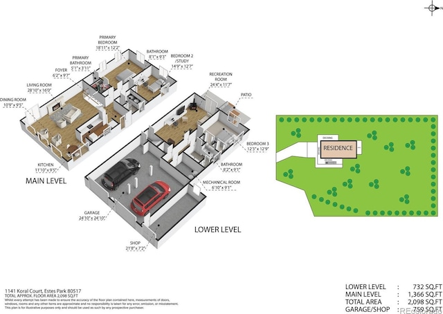 1141 Koral Ct, Estes Park, CO 80517 - floor plan / room layout