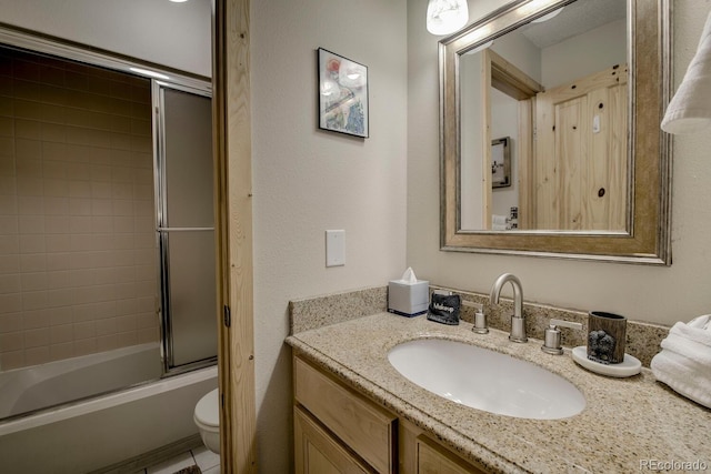 405 Four Oclock Rd Unit 15-A, Breckenridge, CO 80424 - full bathroom featuring vanity and enclosed tub / shower combo