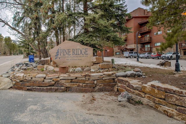 405 Four Oclock Rd Unit 15-A, Breckenridge, CO 80424 - community / neighborhood sign featuring uncovered parking