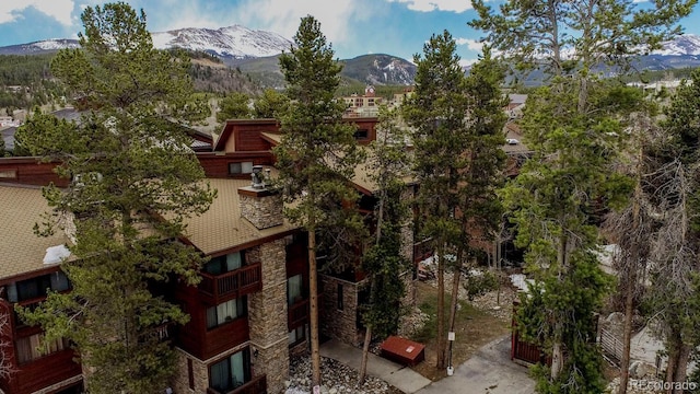 405 Four Oclock Rd Unit 15-A, Breckenridge, CO 80424 - view of building exterior with a mountain view