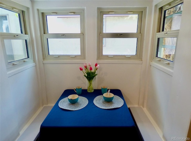 view of dining area