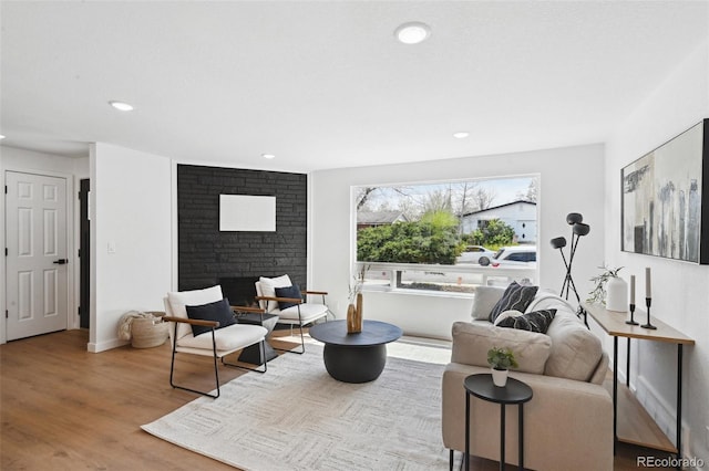 290 Beryl Way, Broomfield, CO 80020 - living area with recessed lighting, wood finished floors, and baseboards
