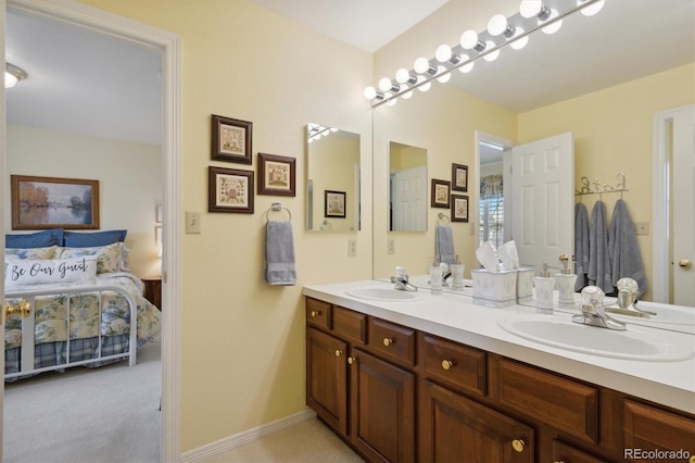 bathroom with vanity