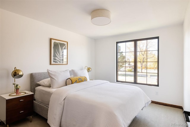 bedroom featuring carpet flooring