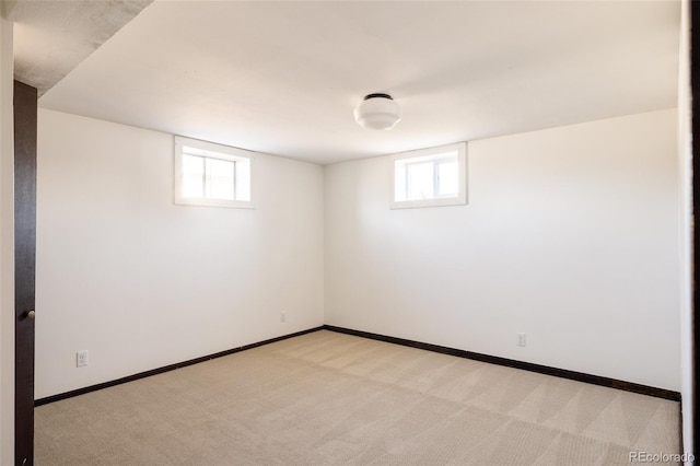 interior space with light colored carpet