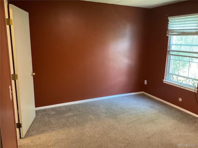 view of carpeted empty room