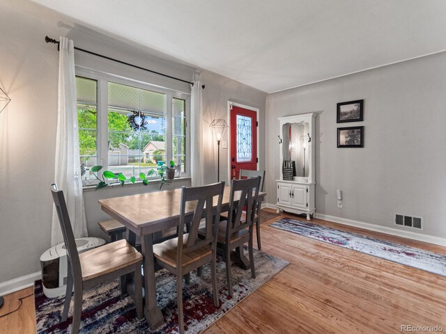 4540 Yarrow St, Wheat Ridge, CO 80033 - dining space with wood finished floors and baseboards