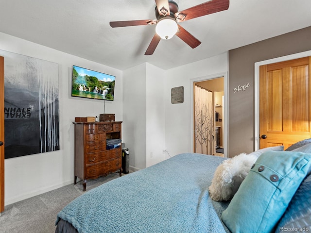 4540 Yarrow St, Wheat Ridge, CO 80033 - carpeted bedroom featuring baseboards and ceiling fan