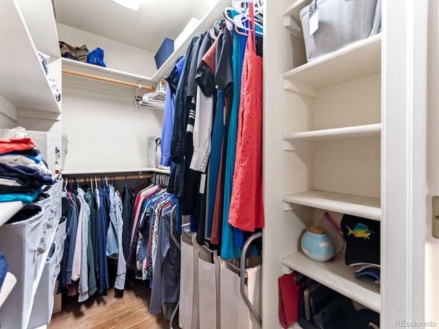 4540 Yarrow St, Wheat Ridge, CO 80033 - walk in closet featuring wood finished floors