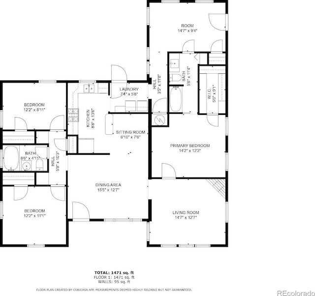 4540 Yarrow St, Wheat Ridge, CO 80033 - view of floor plan / room layout