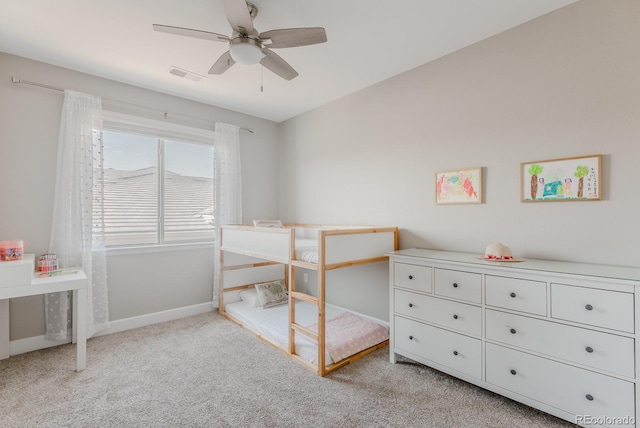 16383 Ute Peak Way, Broomfield, CO 80023 - bedroom with light carpet and a ceiling fan