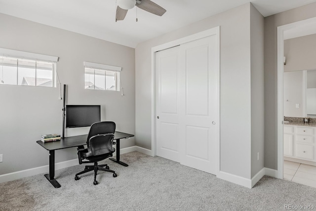 16383 Ute Peak Way, Broomfield, CO 80023 - office space with a ceiling fan and light carpet