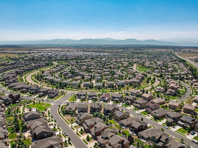 16383 Ute Peak Way, Broomfield, CO 80023 - aerial perspective of suburban area with mountains