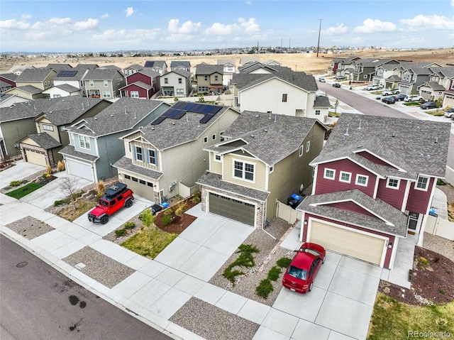 drone / aerial view featuring a residential view