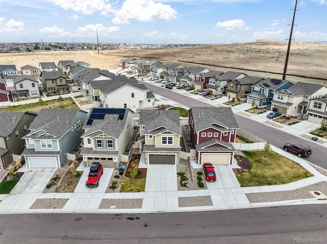 birds eye view of property featuring a residential view