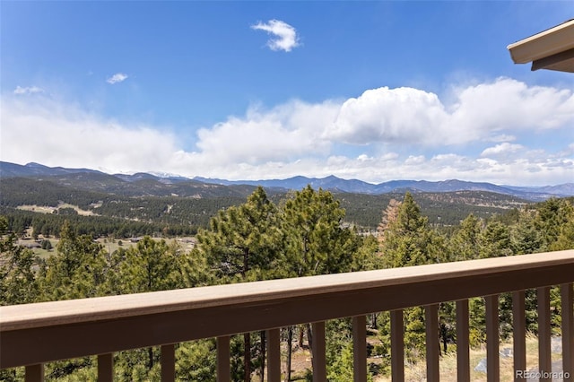 view of mountain background