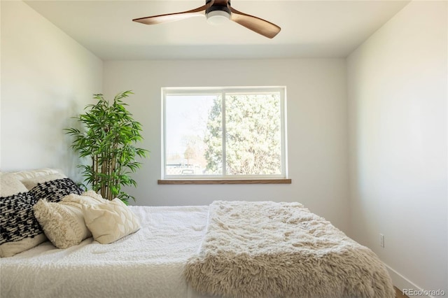 4631 Zuni St, Denver, CO 80211 - bedroom with ceiling fan and baseboards