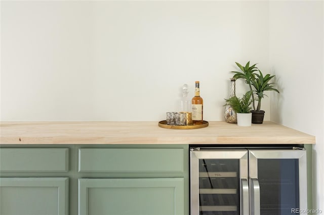 4631 Zuni St, Denver, CO 80211 - indoor dry bar with beverage cooler