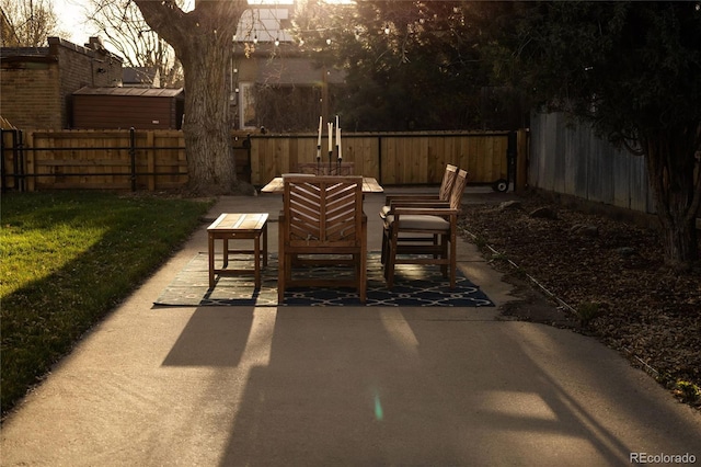 4631 Zuni St, Denver, CO 80211 - view of patio with outdoor dining space