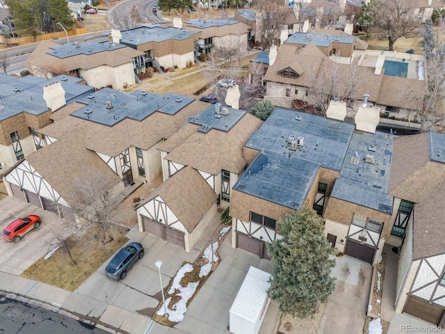 bird's eye view featuring a residential view