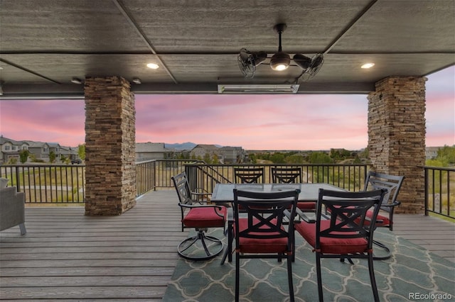16371 Jones Mountain Way, Broomfield, CO 80023 - wooden deck featuring outdoor dining area