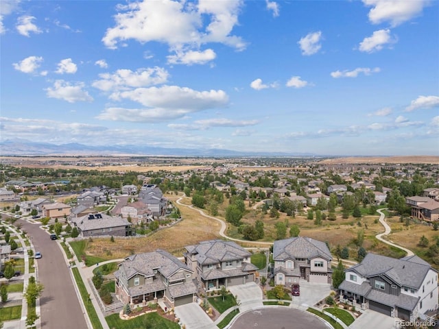 16371 Jones Mountain Way, Broomfield, CO 80023 - aerial view of residential area featuring a mountain backdrop