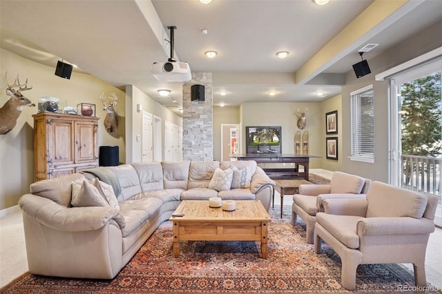 22419 Springflower Dr, Golden, CO 80401 - living area featuring visible vents and baseboards