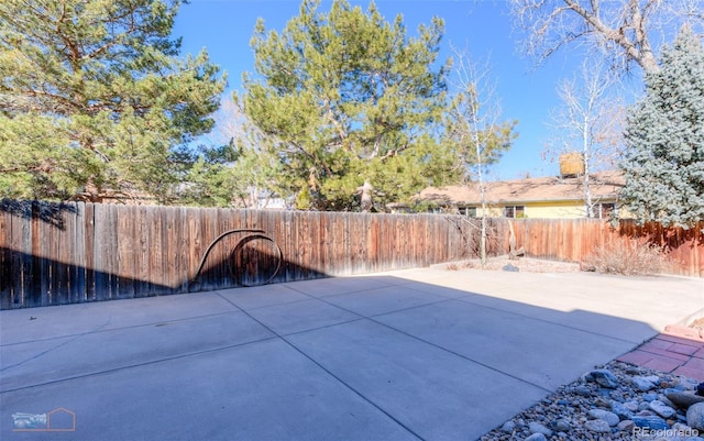 view of patio / terrace with a fenced backyard