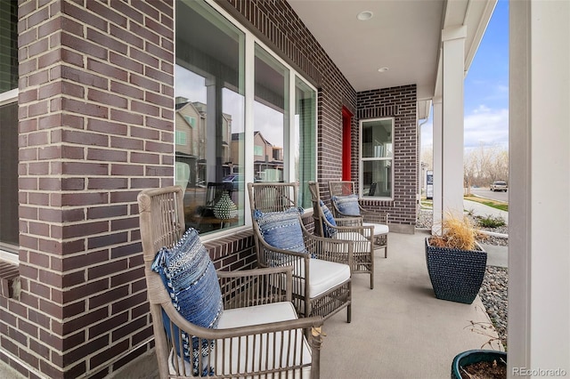 view of patio / terrace with covered porch