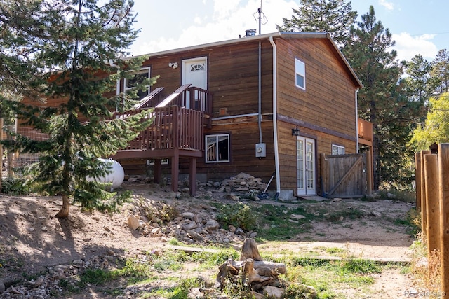 view of rear view of house