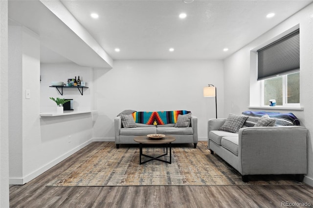 283 Leonard Ln, Northglenn, CO 80233 - living room featuring wood finished floors and recessed lighting