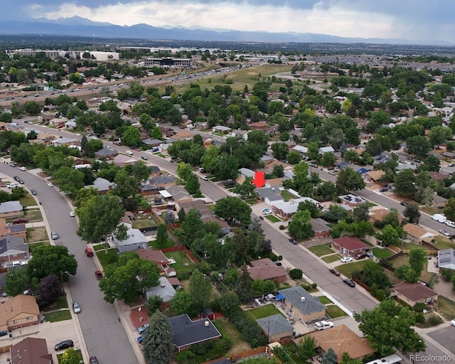 283 Leonard Ln, Northglenn, CO 80233 - aerial view of residential area with a mountainous background