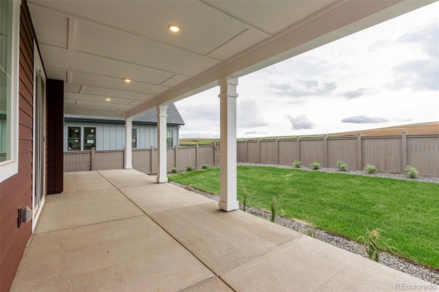 1826 Hickory Ave, Erie, CO 80516 - fenced backyard featuring a patio