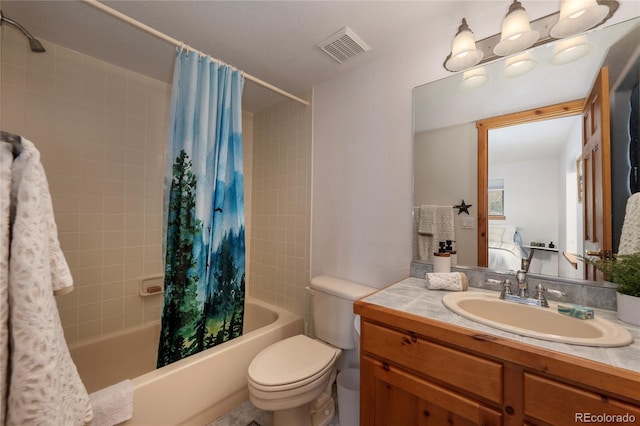 507 Gcr 4980, Grand Lake, CO 80447 - ensuite bathroom with shower / bath combo with shower curtain, toilet, and vanity