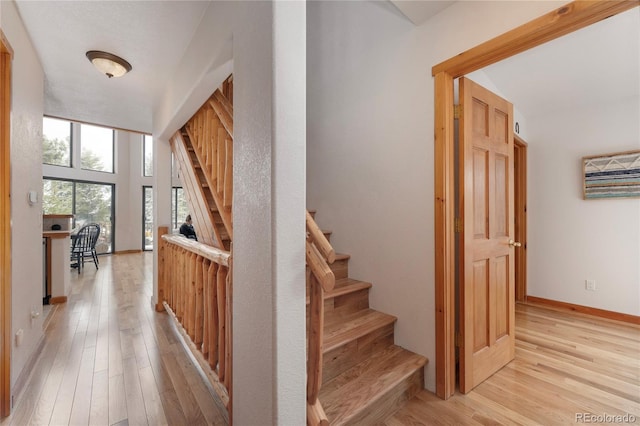 507 Gcr 4980, Grand Lake, CO 80447 - staircase featuring wood finished floors and baseboards