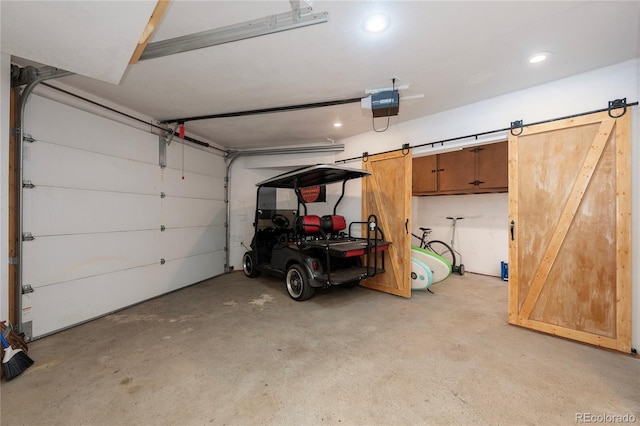 507 Gcr 4980, Grand Lake, CO 80447 - garage with a garage door opener and recessed lighting