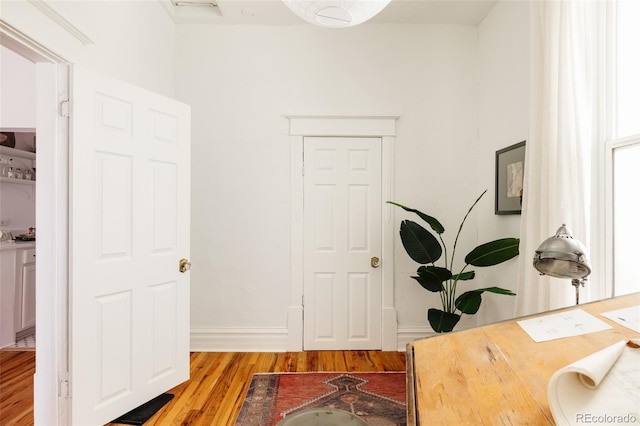 321 Fox St, Denver, CO 80223 - office featuring light wood-type flooring and baseboards