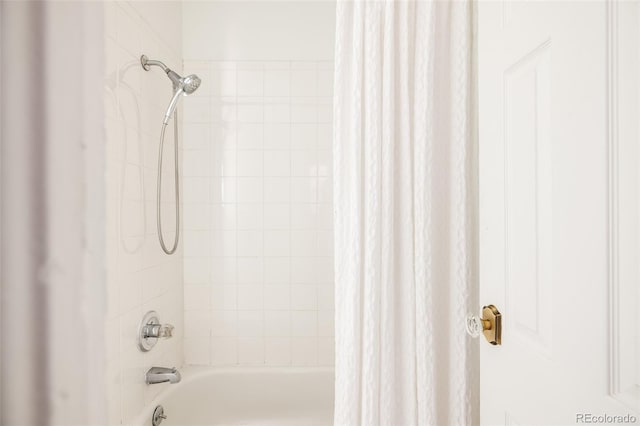 321 Fox St, Denver, CO 80223 - full bathroom with shower / bath combination with curtain