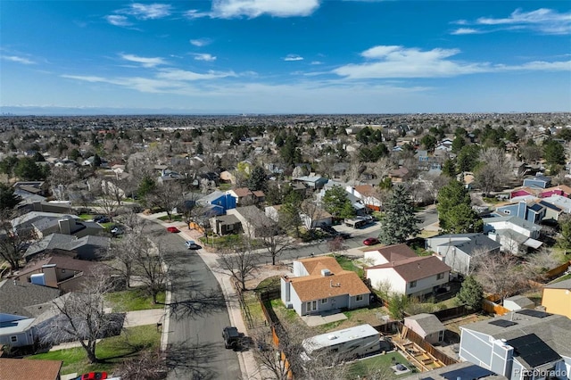 aerial view featuring a residential view