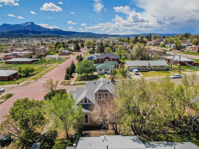 1601 San Pedro Ave, Trinidad, CO 81082 - bird's eye view with a mountain view and a residential view