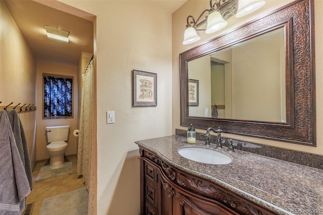 753 Edge Hill Dr, Woodland Park, CO 80863 - bathroom with vanity and tile patterned floors
