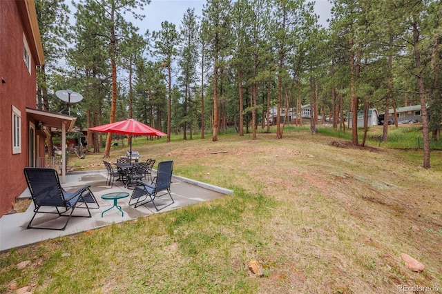 753 Edge Hill Dr, Woodland Park, CO 80863 - view of grassy yard with a patio