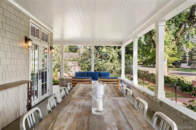 view of sunroom