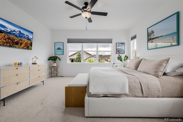 4465 Mesa Top Dr, Monument, CO 80132 - carpeted bedroom featuring a ceiling fan and baseboards