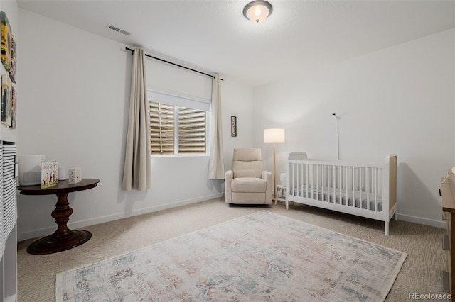 4465 Mesa Top Dr, Monument, CO 80132 - carpeted bedroom with baseboards and a crib