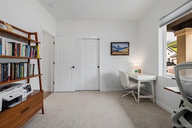 4465 Mesa Top Dr, Monument, CO 80132 - home office featuring carpet floors and baseboards