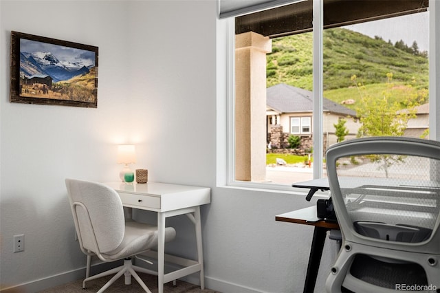 4465 Mesa Top Dr, Monument, CO 80132 - home office featuring baseboards