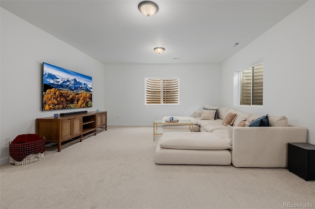 4465 Mesa Top Dr, Monument, CO 80132 - carpeted living room with baseboards