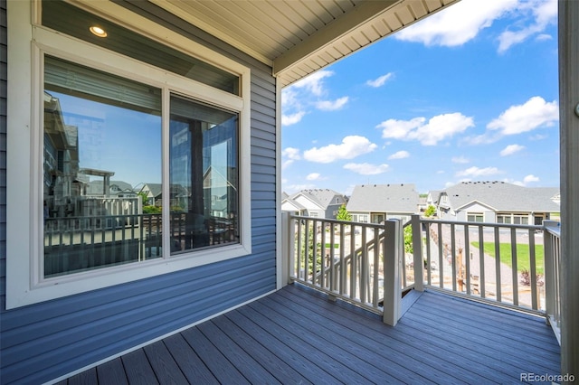 6362 Lythmore Grv, Colorado Springs, CO 80927 - wooden deck with a residential view